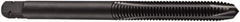 DORMER - 1/4-26 BSF, 3 Flute, Oxide Finish, High Speed Steel Spiral Point Tap - Plug Chamfer, Right Hand Thread, 66mm OAL, 14mm Thread Length, 6.3mm Shank Diam, Series E539 - Exact Industrial Supply
