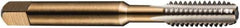 DORMER - 3/8-16 BSW 3 Flute Bright Finish High Speed Steel Straight Flute Machine Tap - Taper, Right Hand Thread, 80mm OAL, 18mm Thread Length, Oversize - Exact Industrial Supply