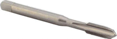 DORMER - M5x0.50 Metric Fine 6H 3 Flute Bright Finish High Speed Steel Straight Flute Machine Tap - Plug, Right Hand Thread, 58mm OAL, 11mm Thread Length, Oversize - Exact Industrial Supply