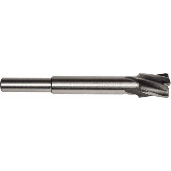 Union Butterfield - 3/4" Diam, 1/4" Shank, Diam, 4 Flutes, Straight Shank, Interchangeable Pilot Counterbore - Industrial Tool & Supply