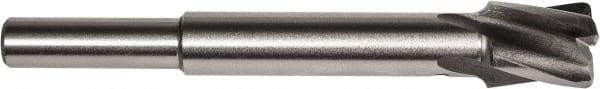 Union Butterfield - 1/4" Diam, 1/4" Shank, Diam, 4 Flutes, Straight Shank, Interchangeable Pilot Counterbore - 2-3/8" OAL, 1/2" Flute Length, Bright Finish, High Speed Steel, Aircraft Style - Industrial Tool & Supply