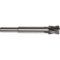 Union Butterfield - 7/8" Diam, 1/4" Shank, Diam, 4 Flutes, Straight Shank, Interchangeable Pilot Counterbore - Industrial Tool & Supply