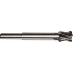 11/32″ Diam, 1/4″ Shank, Diam, 4 Flutes, Straight Shank, Interchangeable Pilot Counterbore 2-3/8″ OAL, 1/2″ Flute Length, Bright Finish, High Speed Steel, Aircraft Style