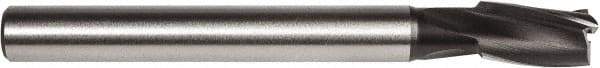 Union Butterfield - 1/4" Diam, 15/64" Shank, Diam, 3 Flutes, Straight Shank, Interchangeable Pilot Counterbore - 3-13/16" OAL, 3/4" Flute Length, Bright Finish, High Speed Steel, Aircraft Style - Industrial Tool & Supply