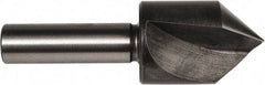 Union Butterfield - 1-1/2" Head Diam, 1/2" Shank Diam, 1 Flute 82° High Speed Steel Countersink - Bright Finish, 3-7/8" OAL, Single End, Straight Shank, Right Hand Cut - Industrial Tool & Supply