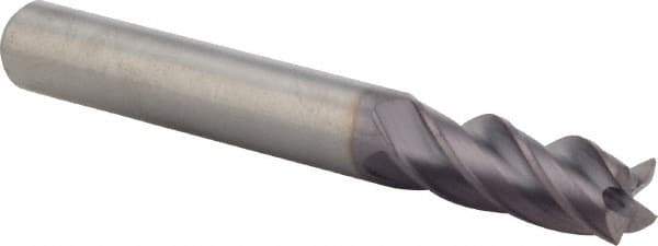 M.A. Ford - 5/16", 4 Flute, Single End, Solid Carbide, 0.015" Corner Radius End Mill - 2-1/2" OAL, 35/38° Helix, Right Hand Flute, 13/16" LOC, Right Hand Cut - Industrial Tool & Supply