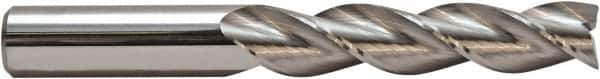 M.A. Ford - 1", 1-1/2" LOC, 1" Shank Diam, 4" OAL, 3 Flute, Solid Carbide Square End Mill - Single End, Spiral Flute, 36° Helix, Centercutting, Right Hand Cut, Right Hand Flute - Industrial Tool & Supply