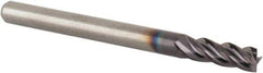 M.A. Ford - 3mm, 6mm LOC, 3mm Shank Diam, 38mm OAL, 4 Flute, Solid Carbide Square End Mill - Single End, ALtima Finish, 35/38° Helix, Centercutting, Right Hand Cut, Right Hand Flute, Series 177 - Industrial Tool & Supply
