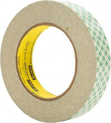 3M - 36 Yd Rubber Adhesive Double Sided Tape - 5 mil Thick, Paper Liner - Industrial Tool & Supply