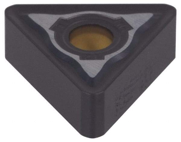 Kennametal - TNMG333 MW Grade KCP25 Carbide Turning Insert - TiCN/Al2O3 Finish, 60° Triangle, 3/8" Inscr Circle, 3/16" Thick, 3/64" Corner Radius - Industrial Tool & Supply