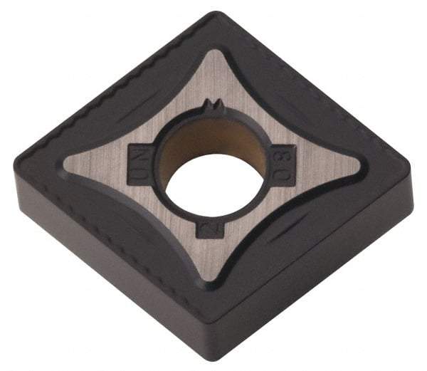 Kennametal - CNMG542 UN Grade KCK20 Carbide Turning Insert - TiCN/Al2O3 Finish, 80° Diamond, 5/8" Inscr Circle, 1/4" Thick, 1/32" Corner Radius - Industrial Tool & Supply