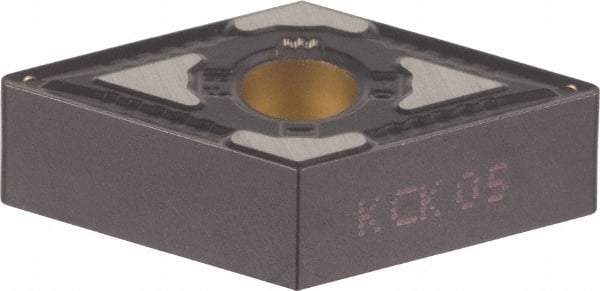 Kennametal - DNMG332 FN Grade KCK05 Carbide Turning Insert - TiCN/Al2O3 Finish, 55° Diamond, 3/8" Inscr Circle, 3/16" Thick, 1/32" Corner Radius - Industrial Tool & Supply