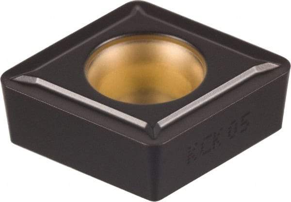Kennametal - CCMT21.51 LF Grade KCK05 Carbide Turning Insert - TiCN/Al2O3 Finish, 80° Diamond, 1/4" Inscr Circle, 3/32" Thick, 1/64" Corner Radius - Industrial Tool & Supply