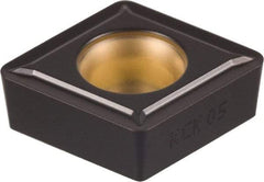 Kennametal - CCMT21.52 LF Grade KCK05 Carbide Turning Insert - TiCN/Al2O3 Finish, 80° Diamond, 1/4" Inscr Circle, 3/32" Thick, 1/32" Corner Radius - Industrial Tool & Supply