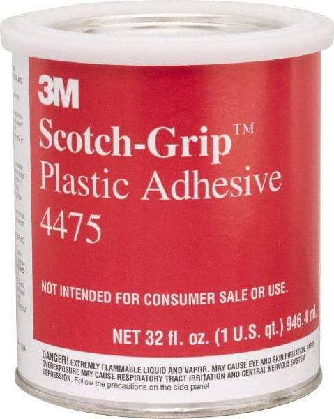 3M - 32 Fluid Ounce Container, Clear, Can Synthetic Resin Construction Adhesive - Series 4475 - Industrial Tool & Supply