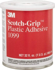 3M - 32 Fluid Ounce Container, Tan, Can Synthetic Rubber Construction Adhesive - Series 1099 - Industrial Tool & Supply