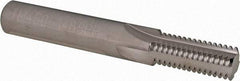 Scientific Cutting Tools - 1/2-14, 3/4-14 Thread, 1/2" Shank Diam, Bright Coating, Solid Carbide Straight Flute Thread Mill - 4 Flutes, 3-1/2" OAL, 1/2" Min Noml Diameter - Industrial Tool & Supply