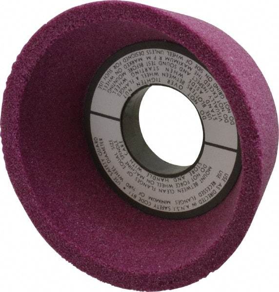 Grier Abrasives - 4" Diam, 1-1/4" Hole Size, 2-1/8" Overall Thickness, 60 Grit, Type 11 Tool & Cutter Grinding Wheel - Medium Grade, Aluminum Oxide, J Hardness, Vitrified Bond, 6,207 RPM - Industrial Tool & Supply