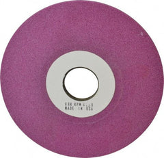 Grier Abrasives - 6" Diam, 1-1/4" Hole Size, 1/2" Overall Thickness, 80 Grit, Type 12 Tool & Cutter Grinding Wheel - Medium Grade, Aluminum Oxide, K Hardness, Vitrified Bond, 4,138 RPM - Industrial Tool & Supply