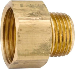 ANDERSON METALS - 3/4 FGHT & 1/2 MPT Garden Hose Female x MIP - Lead Free Brass, Female Hose to Male Pipe Connector - Industrial Tool & Supply