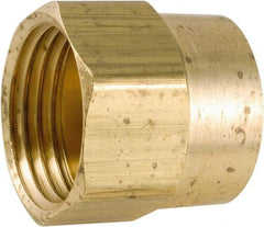 ANDERSON METALS - 3/4 FGHT & 1/2 FPT Garden Hose Female x FIP - Lead Free Brass, Female Hose to Female Pipe Connector - Industrial Tool & Supply