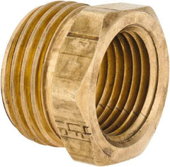 ANDERSON METALS - 3/4 MGHT & 1/2 FPT Garden Hose Male x FIP - Lead Free Brass, Male Hose to Female Pipe Connector - Industrial Tool & Supply
