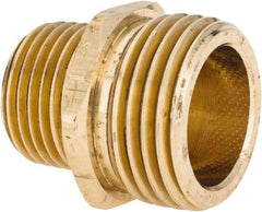 ANDERSON METALS - 3/4 MGHT & 1/2 MPT Garden Hose Male x MIP - Lead Free Brass, Male Hose to Male Pipe Connector - Industrial Tool & Supply