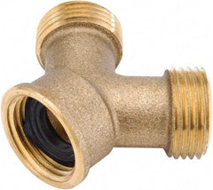 ANDERSON METALS - 3/4 GHT Garden Hose F x M x M Garden Hose Y - Zinc, Female Hose to Male Hose to Male Hose Connector - Industrial Tool & Supply