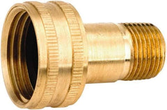 ANDERSON METALS - 3/4 FGHT & 1/4 MPT Garden Hose Female x MIP Swivel - Lead Free Brass, Female Hose to Male Pipe Swivel Connector - Industrial Tool & Supply