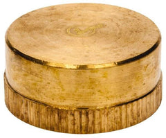 ANDERSON METALS - 3/4 GHT Garden Hose Cap - Lead Free Brass, Garden Hose Cap Connector - Industrial Tool & Supply