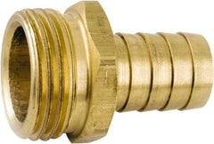 ANDERSON METALS - 3/4 GHT Garden Hose Barb x Male - Lead Free Brass, Male Hose to Barb Connector - Industrial Tool & Supply