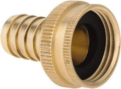 ANDERSON METALS - 3/4 GHT Garden Hose Barb x Female Swivel - Lead Free Brass, Female Hose to Barb Connector - Industrial Tool & Supply