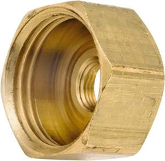 ANDERSON METALS - 3/4 FGHT & 1/8 FPT Garden Hose Female x FIP - Lead Free Brass, Female Hose to Female Pipe Connector - Industrial Tool & Supply