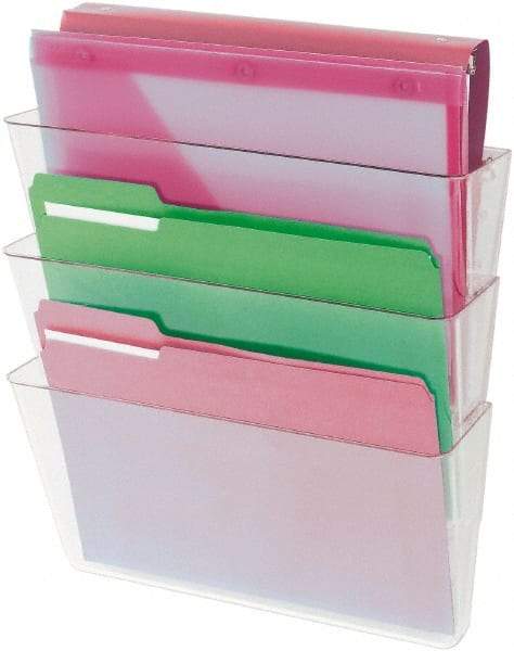 UNIVERSAL - 8-1/2 x 11", Letter Size, Clear, Expanding Hanging File Holder - Industrial Tool & Supply