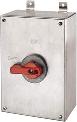 Hubbell Wiring Device-Kellems - 3 Phase, 600VAC, 3 Pole, 4X, Enclosed Nonfused Cam & Disconnect Switch - Metal - Industrial Tool & Supply