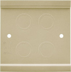 Hubbell Wiring Device-Kellems - 4-3/4 Inch Long x 4-3/4 Inch High, Rectangular Raceway Fitting - Ivory, For Use with HBL4750 Series Raceways - Industrial Tool & Supply
