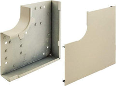 Hubbell Wiring Device-Kellems - 7.23 Inch Long x 1.62 Inch High, Raceway Elbow End - Ivory, For Use with HBL4750 Series Raceways - Industrial Tool & Supply