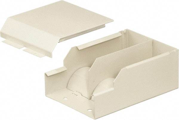Hubbell Wiring Device-Kellems - 6.76 Inch Long x 4-3/4 Inch Wide x 2.66 Inch High, Rectangular Raceway Fitting - Ivory, For Use with HBL4750 Series Raceways - Industrial Tool & Supply