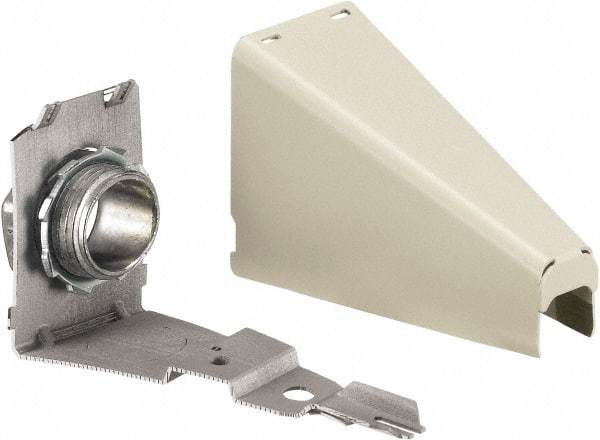 Hubbell Wiring Device-Kellems - 3.89 Inch Long x 1-1/2 Inch Wide x 1.84 Inch High, Raceway Connector Coupling - Ivory, For Use with HBL500 Series Raceways and HBL750 Series Raceways - Industrial Tool & Supply