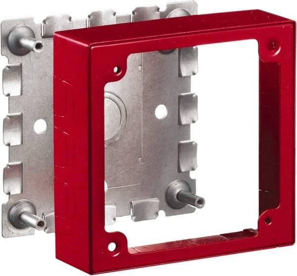 Hubbell Wiring Device-Kellems - 4.64 Inch Long x 1.38 Inch Wide x 4.54 Inch High, Rectangular Raceway Box - Red, For Use with HBL500 Series Raceways and HBL750 Series Raceways - Industrial Tool & Supply