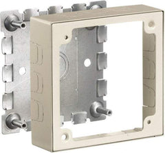 Hubbell Wiring Device-Kellems - 4.64 Inch Long x 1.38 Inch Wide x 4.54 Inch High, Rectangular Raceway Box - Ivory, For Use with HBL500 Series Raceways and HBL750 Series Raceways - Industrial Tool & Supply