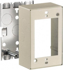 Hubbell Wiring Device-Kellems - 2.82 Inch Long x 1-3/4 Inch Wide x 4.54 Inch High, Rectangular Raceway Box - Ivory, For Use with HBL500 Series Raceways and HBL750 Series Raceways - Industrial Tool & Supply