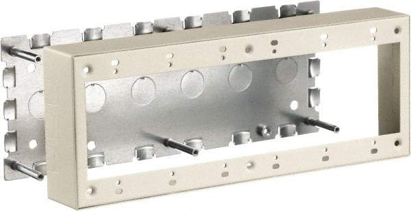 Hubbell Wiring Device-Kellems - 11.89 Inch Long x 1-3/4 Inch Wide x 4.54 Inch High, Rectangular Raceway Box - Ivory, For Use with HBL500 Series Raceways and HBL750 Series Raceways - Industrial Tool & Supply