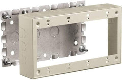 Hubbell Wiring Device-Kellems - 8.26 Inch Long x 1-3/4 Inch Wide x 4.54 Inch High, Rectangular Raceway Box - Ivory, For Use with HBL500 Series Raceways and HBL750 Series Raceways - Industrial Tool & Supply