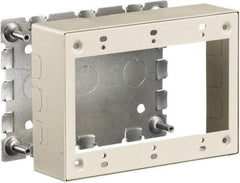 Hubbell Wiring Device-Kellems - 6.45 Inch Long x 1-3/4 Inch Wide x 4.54 Inch High, Rectangular Raceway Box - Ivory, For Use with HBL500 Series Raceways and HBL750 Series Raceways - Industrial Tool & Supply
