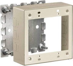 Hubbell Wiring Device-Kellems - 4.64 Inch Long x 1-3/4 Inch Wide x 4.54 Inch High, Rectangular Raceway Box - Ivory, For Use with HBL500 Series Raceways and HBL750 Series Raceways - Industrial Tool & Supply