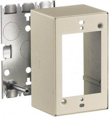 Hubbell Wiring Device-Kellems - 2.82 Inch Long x 2-1/4 Inch Wide x 4.54 Inch High, Rectangular Raceway Box - Ivory, For Use with HBL500 Series Raceways and HBL750 Series Raceways - Industrial Tool & Supply
