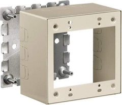 Hubbell Wiring Device-Kellems - 4.64 Inch Long x 2-3/4 Inch Wide x 4.54 Inch High, Rectangular Raceway Box - Ivory, For Use with HBL500 Series Raceways and HBL750 Series Raceways - Industrial Tool & Supply