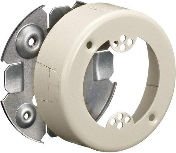 Hubbell Wiring Device-Kellems - 3 Inch Wide x 1.02 Inch High, Round Raceway Box - Ivory, For Use with HBL500 Series Raceways and HBL750 Series Raceways - Industrial Tool & Supply