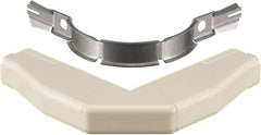 Hubbell Wiring Device-Kellems - 4.86 Inch Long x 0.78 Inch Wide x 1.35 Inch High, Raceway Elbow End - Ivory, For Use with HBL500 Series Raceways and HBL750 Series Raceways - Industrial Tool & Supply
